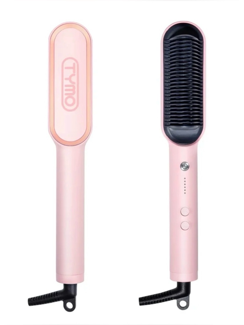 TYMO Pink Heated Straightening Brush for Women